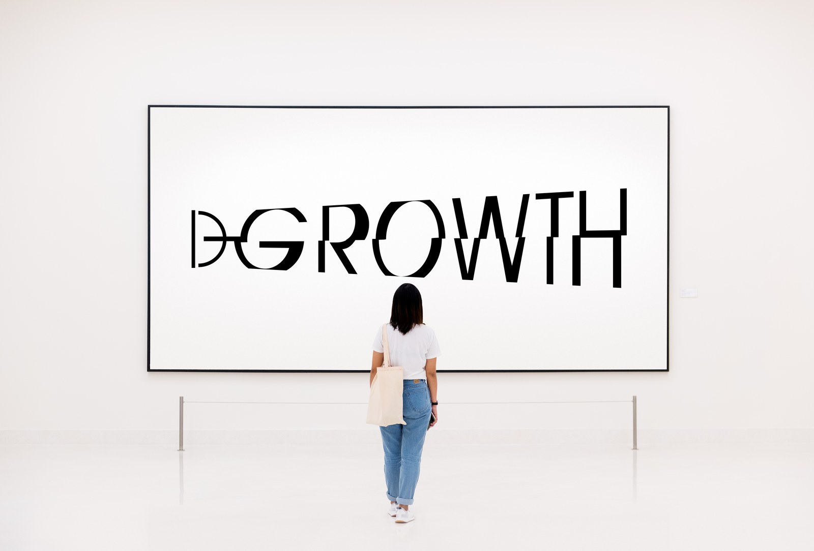 Degrowth typogram